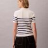 Polo-T-Shirt aus glattem Baumwollrippstoff