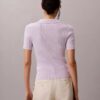 Polo-T-Shirt aus glatter Baumwollrippe Polo-T-Shirt aus glatter Baumwollrippe