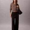 Ponte-Hose mit weitem Bein Ponte-Hose mit weitem Bein