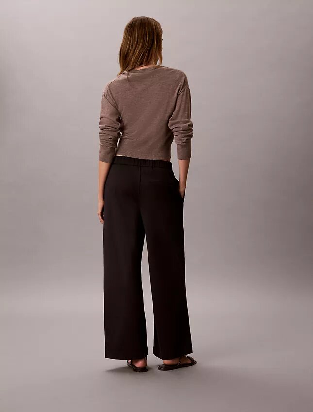 Ponte-Hose mit weitem Bein Ponte-Hose mit weitem Bein