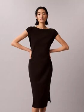 Ponte-Midi-Kleid