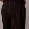 Ponte-Streifen-Hose mit weitem Bein Ponte-Streifen-Hose mit weitem Bein