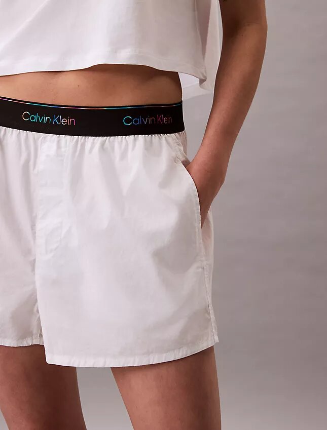 Popeline-Schlafshorts mit Pride-Logo Popeline-Schlafshorts mit Pride-Logo