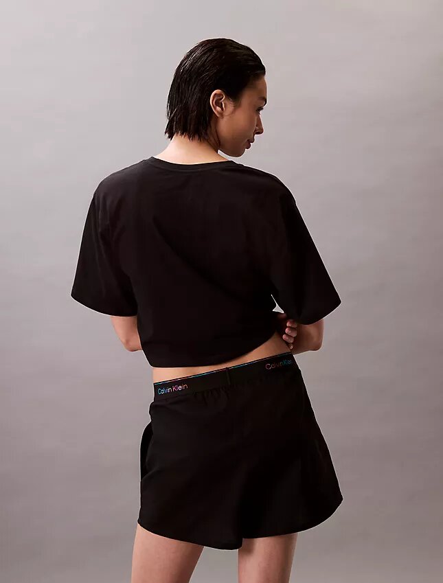 Popeline-Schlafshorts mit Pride-Logo Popeline-Schlafshorts mit Pride-Logo