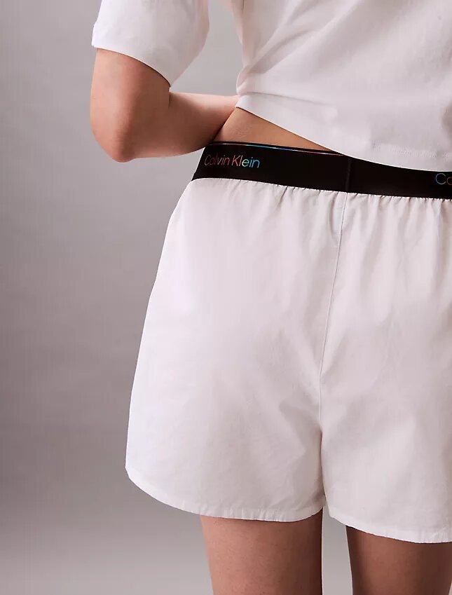 Popeline-Schlafshorts mit Pride-Logo Popeline-Schlafshorts mit Pride-Logo