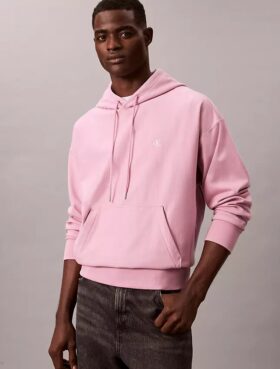 Premium-Frottee-Hoodie mit Monogram in lockerer Passform