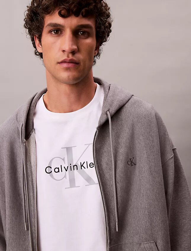 Premium-Frottee-Hoodie mit Reißverschluss und lockerer Passform Premium-Frottee-Hoodie mit Reißverschluss und lockerer Passform
