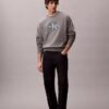 Premium-Frottee-Sweatshirt „Monologo“ in lockerer Passform