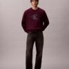 Premium-Frottee-Sweatshirt „Monologo“ in lockerer Passform