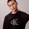 Premium-Frottee-Sweatshirt „Monologo“ in lockerer Passform