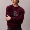 Premium-Frottee-Sweatshirt „Monologo“ in lockerer Passform