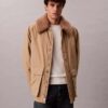 Puffer-Car-Coat mit Sherpa-Kragen