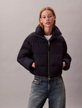 Pufferjacke mit durchgehendem Monogram