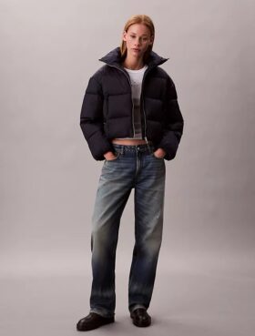 Pufferjacke mit durchgehendem Monogram