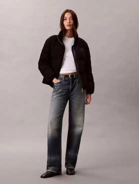Pufferjacke mit durchgehendem Monogram