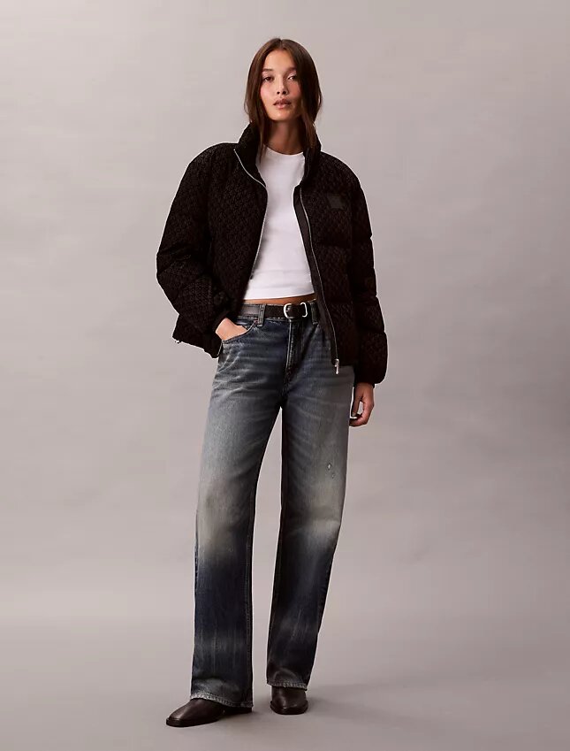 Pufferjacke mit durchgehendem Monogram Pufferjacke mit durchgehendem Monogram