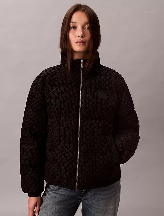 Pufferjacke mit durchgehendem Monogram Pufferjacke mit durchgehendem Monogram