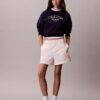 Pull-On-Shorts aus Baumwollpopeline