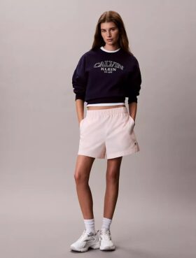 Pull-On-Shorts aus Baumwollpopeline