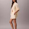 Pull-On-Shorts aus Baumwollpopeline