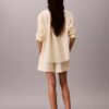 Pull-On-Shorts aus Baumwollpopeline