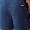 Pull-On-Shorts aus Denim-Leinen-Mischung Pull-On-Shorts aus Denim-Leinen-Mischung