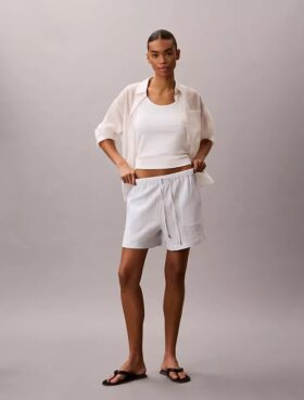 Pull-On-Shorts aus doppelter Gaze