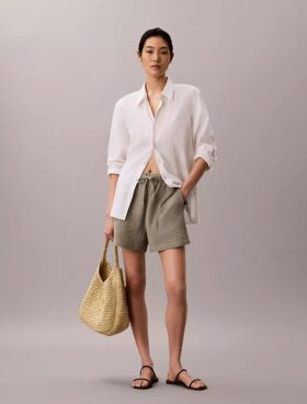 Pull-On-Shorts aus doppelter Gaze