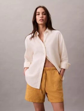 Pull-On-Shorts aus doppelter Gaze