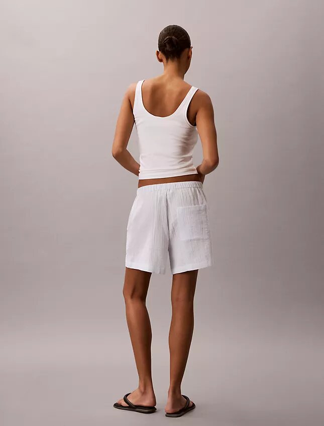 Pull-On-Shorts aus doppelter Gaze Pull-On-Shorts aus doppelter Gaze
