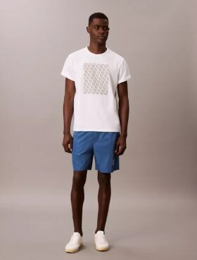 Pull-On-Shorts mit Monogram-Grafik