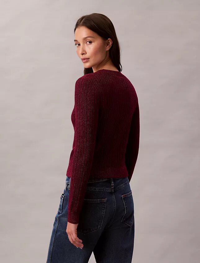 Pullover aus Lurex-Merinowollmischung Pullover aus Lurex-Merinowollmischung