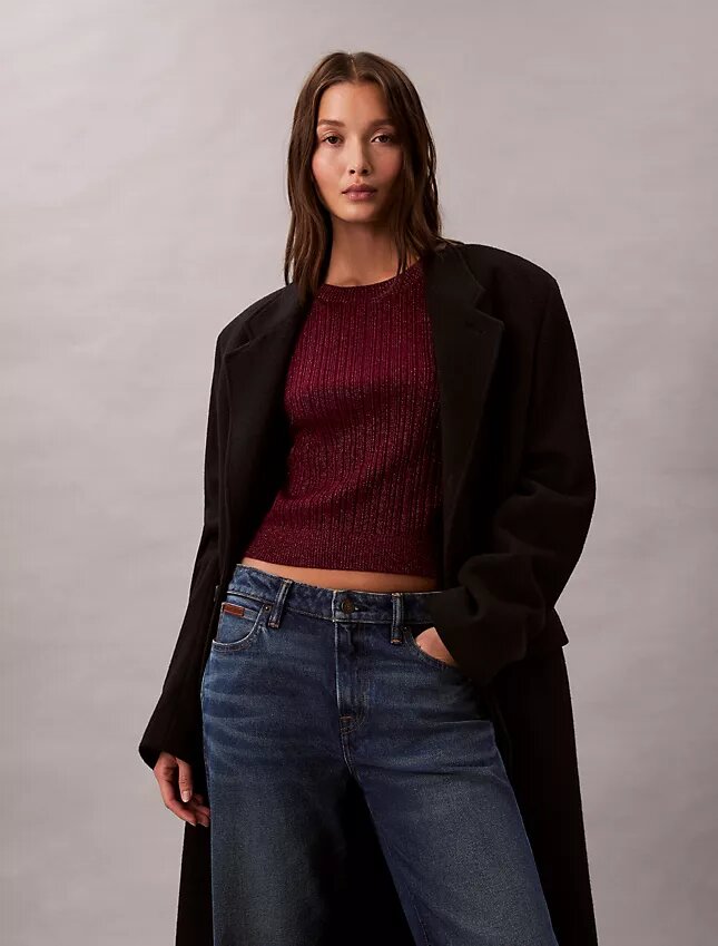 Pullover aus Lurex-Merinowollmischung Pullover aus Lurex-Merinowollmischung