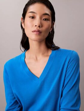 Pullover aus Merinowolle mit V-Ausschnitt