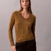 Pullover aus Merinowolle mit V-Ausschnitt