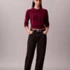 Pullover mit Monogram aus glatter Baumwollchenille Pullover mit Monogram aus glatter Baumwollchenille