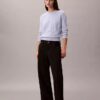 Pullover mit Monogram aus glatter Baumwollchenille Pullover mit Monogram aus glatter Baumwollchenille