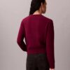 Pullover mit Monogram aus glatter Baumwollchenille Pullover mit Monogram aus glatter Baumwollchenille