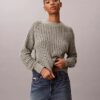 Pullover mit offenem Strickmuster