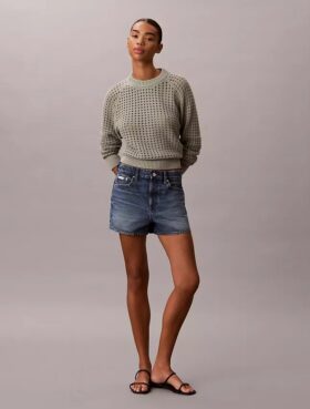 Pullover mit offenem Strickmuster