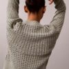 Pullover mit offenem Strickmuster