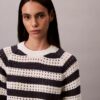Pullover mit offenem Strickmuster