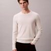 Pullover mit Rundhalsausschnitt aus extrafeiner Merinomischung Pullover mit Rundhalsausschnitt aus extrafeiner Merinomischung
