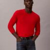 Pullover mit Rundhalsausschnitt aus extrafeiner Merinomischung Pullover mit Rundhalsausschnitt aus extrafeiner Merinomischung