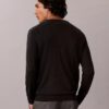 Pullover mit Rundhalsausschnitt aus extrafeiner Merinomischung Pullover mit Rundhalsausschnitt aus extrafeiner Merinomischung