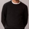 Pullover mit Rundhalsausschnitt aus extrafeiner Merinomischung Pullover mit Rundhalsausschnitt aus extrafeiner Merinomischung