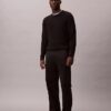 Pullover mit Rundhalsausschnitt aus extrafeiner Merinomischung Pullover mit Rundhalsausschnitt aus extrafeiner Merinomischung