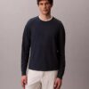Pullover mit Rundhalsausschnitt aus Leinenmischung