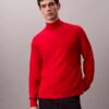Pullover mit Stehkragen aus Merinowolle