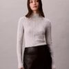 Pullover mit Stehkragen aus Viskosemischung Pullover mit Stehkragen aus Viskosemischung